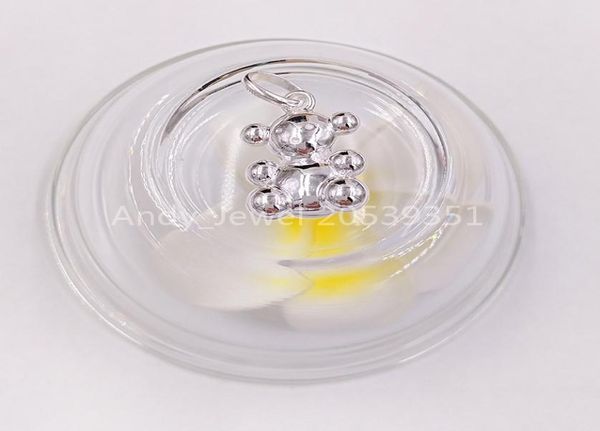 

authentic 925 sterling silver pendants fits european bear bear jewelry style gift1848727, Black
