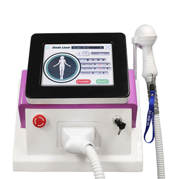 

ce certificate advanced permanent fast hair removal depilation machine with big spot size diode laser 755nm 808nm 1064nm wavelengths, Black