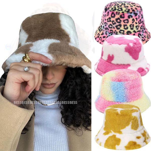 

wide brim hats bucket hats caps hat s bucket hat plush panama for femme outdoor keep warm autumn winter korean style fashion ear protection, Blue;gray