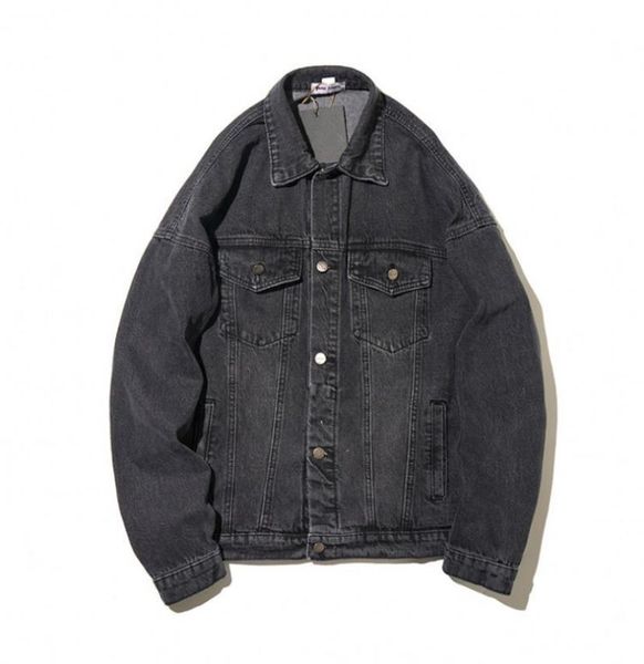 

denim jacket women men streetwear fashion quality loose outerwear coats cowboy jackets men jean jacket hip hop skateboard coat4739979, Black;brown