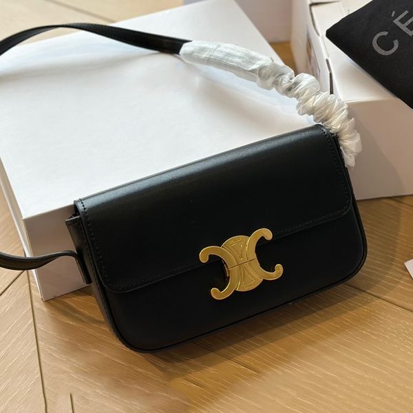 

designer bag women shoulder bag besace triomphe underarm handbag crossbody purse fashion genuine leather large capacity classic letter clutc