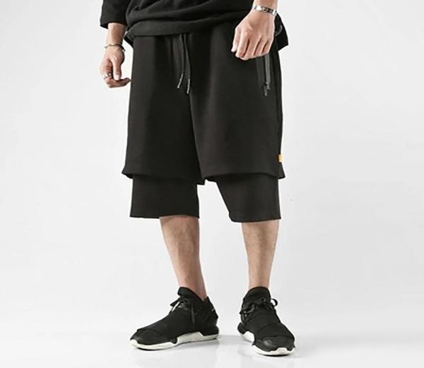 

baggy shorts men swag streetwear fat knee hip hop man shorts loose harajuku bermuda masculina casual short sweatpants mens3757285, White;black