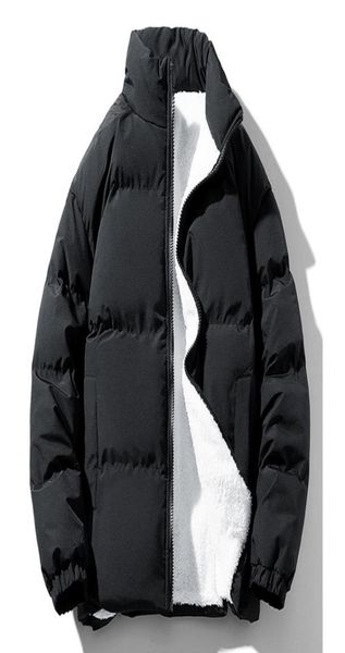 

men s down parkas oversize 6xl 7xl 8xl winter fur men thicken jacket loose style solid color outwear waterproof warm male coat 2218586261, Black