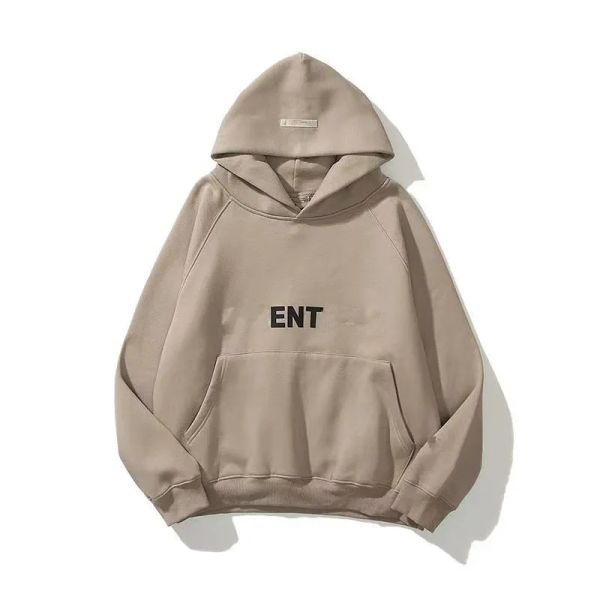 

new ess hoodie mens hoodies hoodys women clothes pullover long sleeve o-neck letter printed grey overcoat sweatshirt streetwear fashion blac, Black