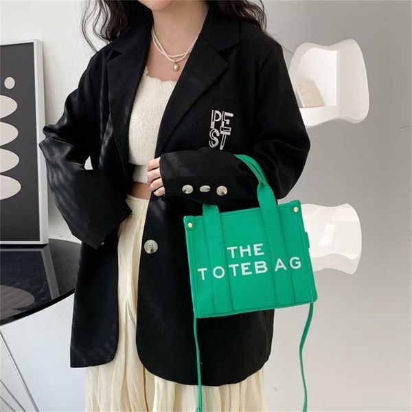 

the tote new designer bag cool practical mini size large capacity plain crossbody shoulder handbag embossing casual square leather marc wall