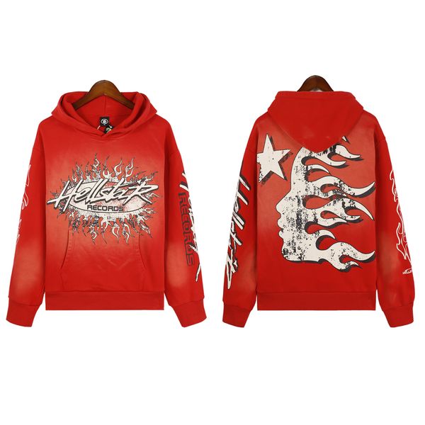 

fashion mens luxury designer hoodies men hoodies pullover hellstar blue yoga hoodios printing long sleeve street hip-hop clothing correct ve, Black