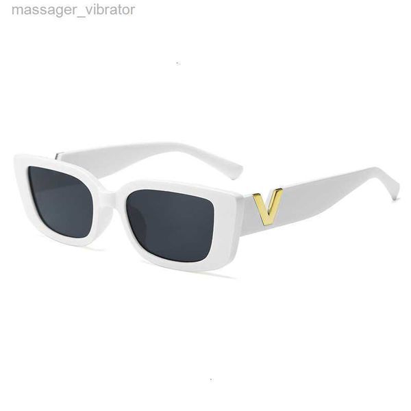 

frame small sunglasses square v trendy and fashionable sunglasses women's street ps candy colored sunglasses nouu hms6, White;black
