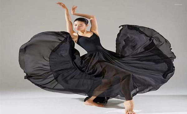 

stage wear spanish dress gypsy costume women flamingo classical dance clothes halflength long 720 degree modern performance dress5717712, Black;red