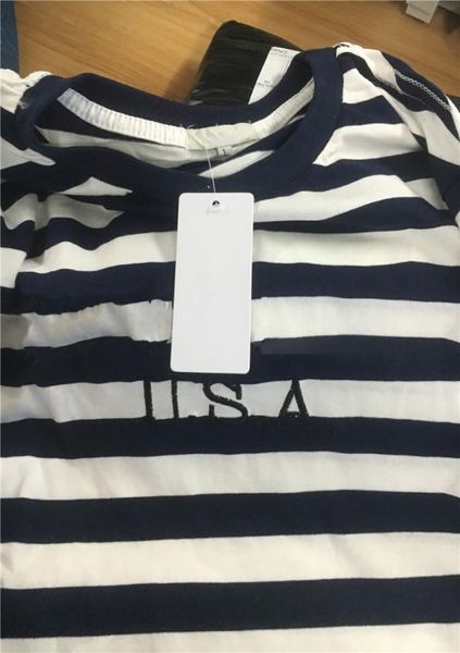 

fashionjeans usa mens striped t shirts summer fashion embroidery designer tees short sleeved clothes4928688, White;black