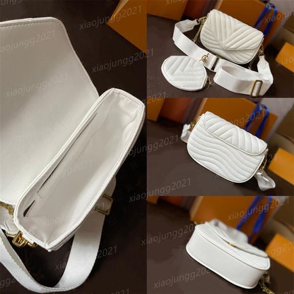 

leather wave handbag cross bag women's men's luxury designer fashion shopping wallet camera bags card walle243v