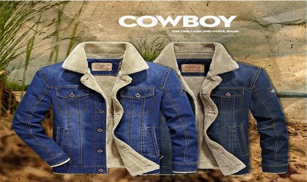 

men denim jacket plus size coat m6xl brand clothing jacket fashion mens jeans jacket thick warm winter outwear male cowboy ljja289956559, Black;brown