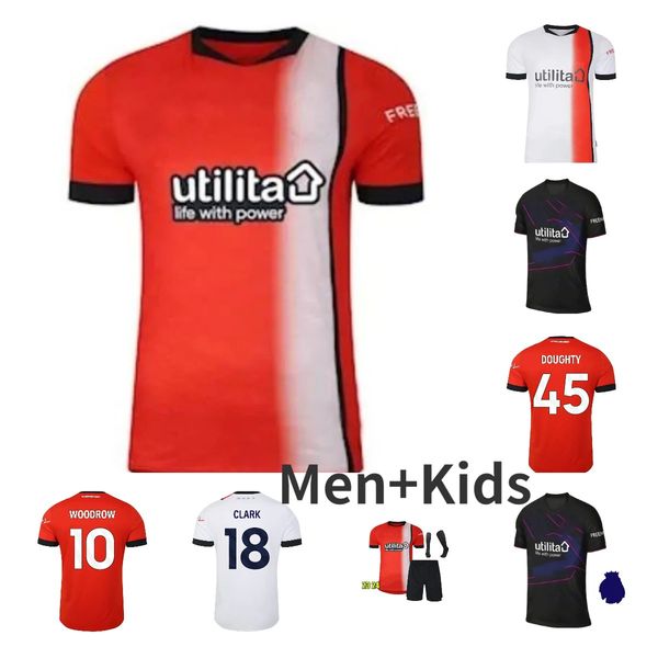 

22 23 luton town soccer jerseys 2023 bradley berry lee burke mpanzu campbell football shirts home away third men kids uniforms amisetas de f, Black;yellow
