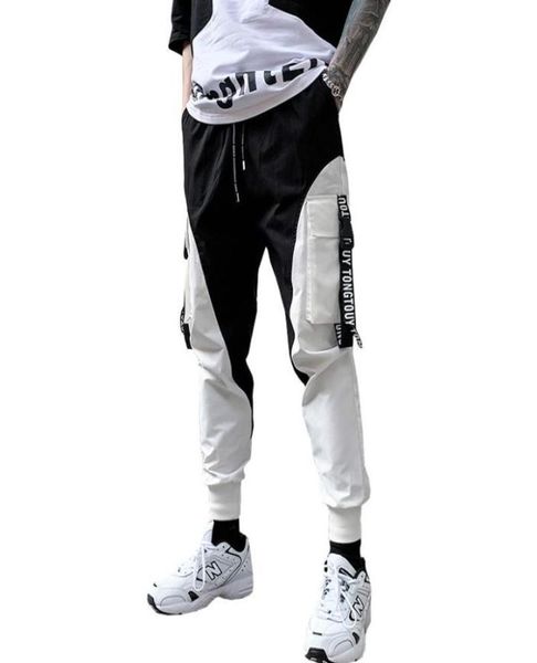 

men039s pants mens black 2021 hip hop streetwear joggers sweatpants casual cotton harem trousers harajuku cargo5706717