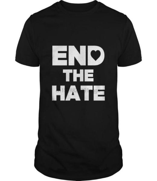 

men short sleeve tshirt end the hate with heart sbullying antibullies tshirt cool women men039s tshirts3970247, White;black