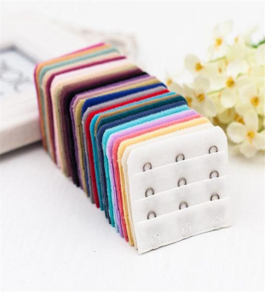 

new women 3 rows 3 hooks bra extenders intimates accessories back buckle clasp strap sewing notion tools9747815, Black;white