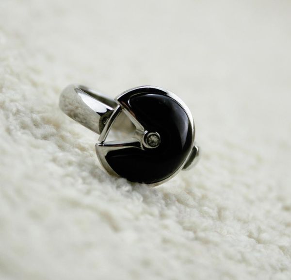 

lucky agate ring women amulette ring asymmetrical women wedding party guard rings6113155, Silver