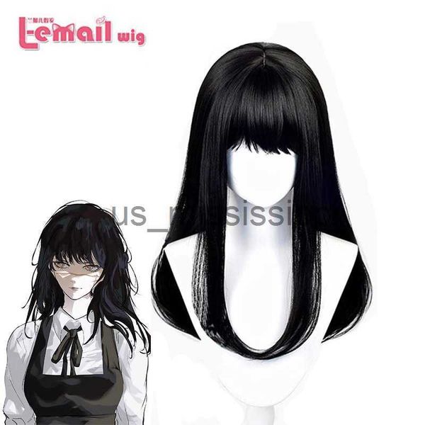 

cosplay wigs lemail wig synthetic hair mitaka asa cosplay wig anime chainsaw man wigs 65cm long mixed colored heat resistant wigs x0901, Black
