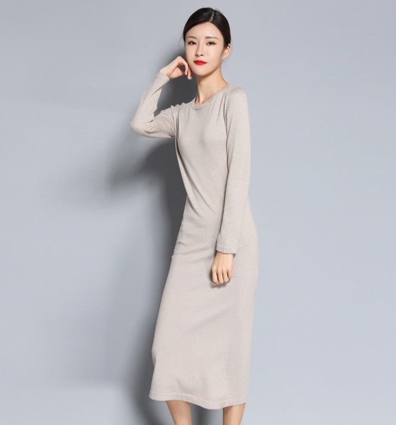 

fashion women dress oneck cashmere casual sweater autumn winter women wool knitted sweater dress warm women design dress lj2011144370341, White;black