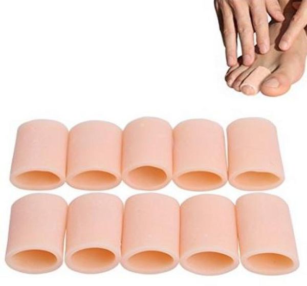 

24 pcs silicone corn tube toe sleeves callus blisterbunions sore corns hammer toes gel toe separators protector1351535