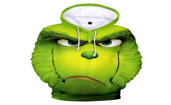 

anime grinch men039s hoodie fashion home 3d hoodie green xxs4xl3209839, Black