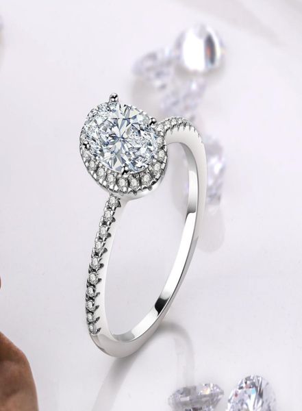 

aaa natural moissanite gemstone 925 sterling color ring for women anillos silver 925 jewelry origin wedding bands rings1743971, Slivery;golden
