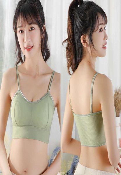 

summer breathable ice silk beautiful back wrap chest bras vest underwear women gather no steel ring latex women039s bra7972662, Red;black
