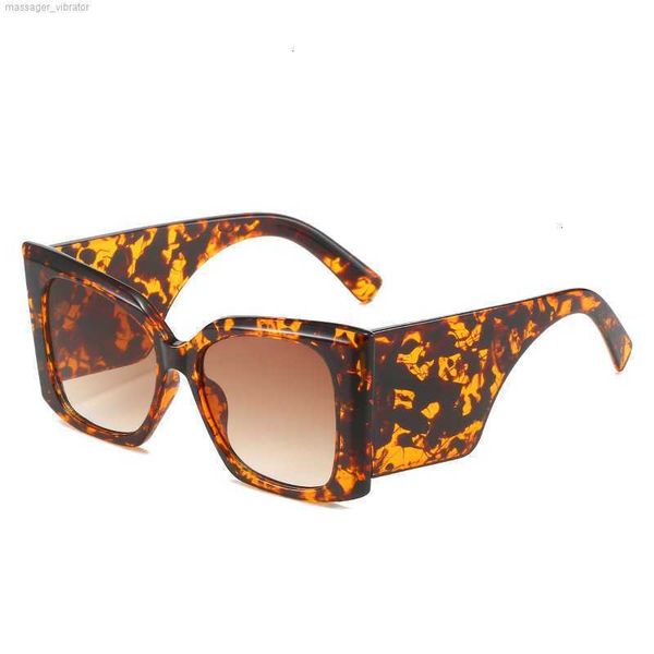 

new cat's eye sunglasses 2023 fashion yxl same style glasses personalized wide leg large frame sunglasses female hi50 jwrn, White;black