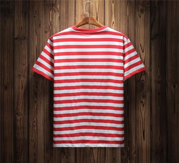 

designerjeans usa mens striped t shirts summer fashion embroidery designer tees short sleeved clothes6281710, White;black