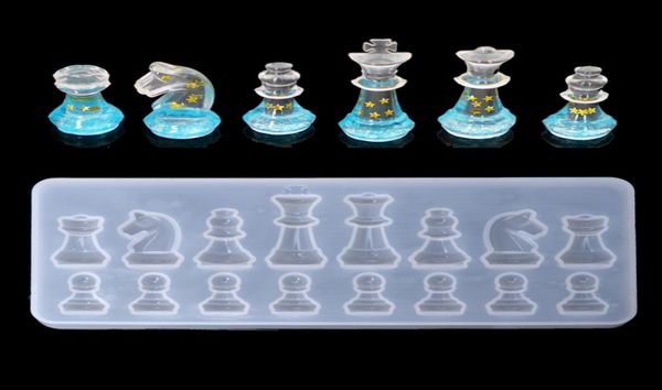 

international chess shape silicone mold diy clay uv epoxy resin mold pendant molds for jewelry4215208