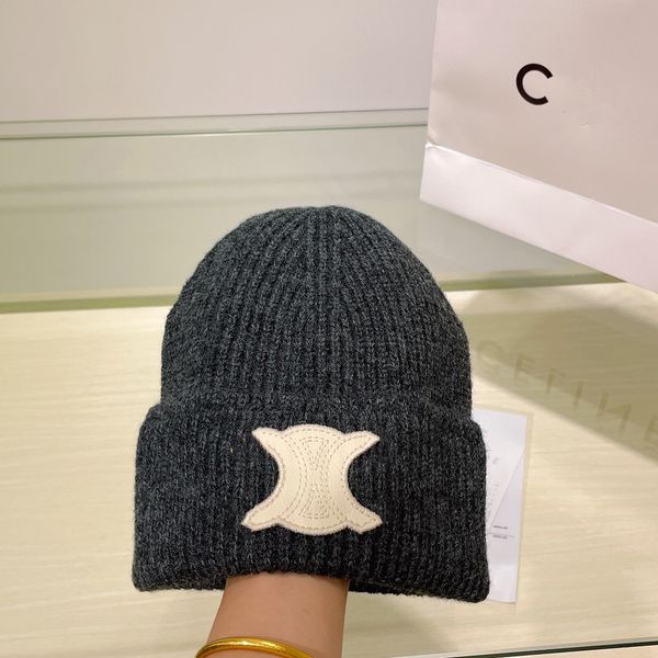 

luxurious beanie made of soft material suitable for indoor and outdoor wear as a gift, Blue;gray