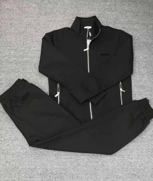 

men cotton tracksuit slongsleeve casual sportsuit asian size m3xl7868590, Gray