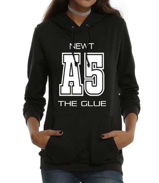 

subject a5 the glue women hoodies sweatshirts female hoody outerwear newt the maze runner tmr scorch trials fashion cool3652867, Black