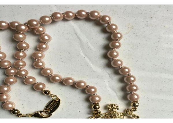 

exquisite ms saturn pendant necklace with rhinestones creative planet earrings pearl necklace clothing accessories gift for frien7361902, Silver