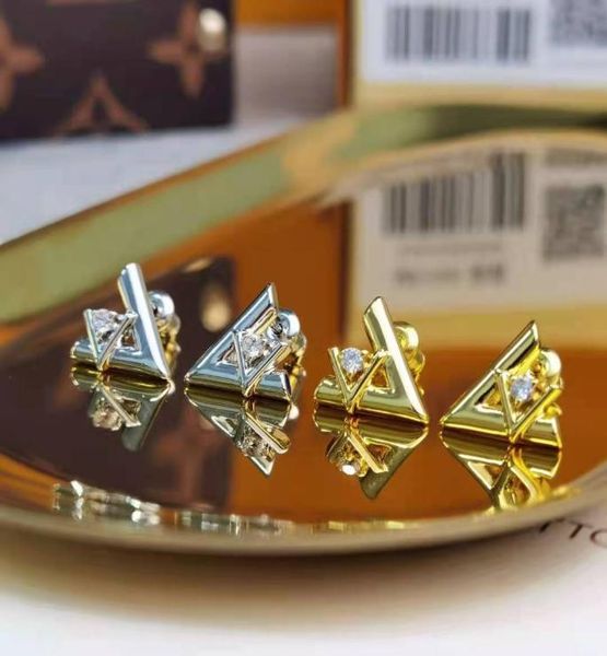 

highend diamond stud fashion new earrings01234567894093057, Golden