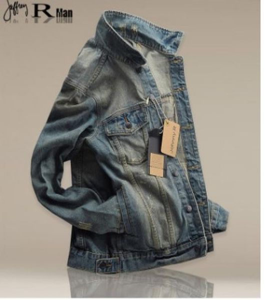 

2018 autumn classic retro cowboy jacket european and american jeans men039s jacket jeans factory direct 9811001, Black;brown