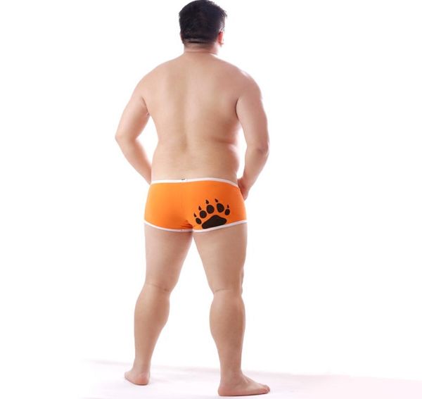 

new men039s plus size bear claw paw boxers cotton underwear shorts design for gay bear  l xl xxl xxxl4400210, Black;white
