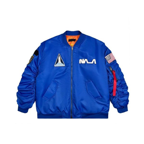 

2023 men's jackets coat man jacket baseball uniform us flag air bomber jackets flight baseball suit astronaut outwear, Black;brown