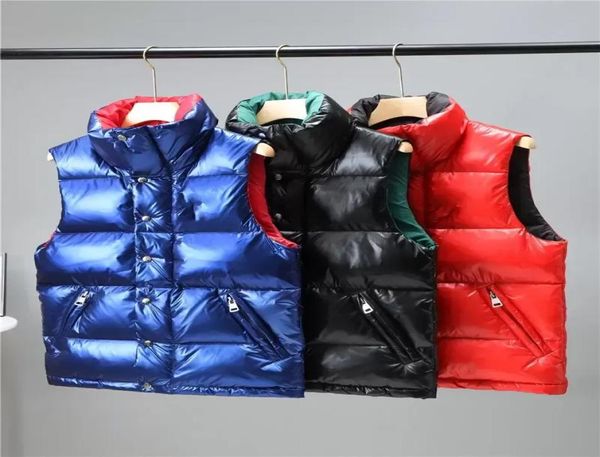 

down vest mens jacket logo down coat men and women tide brand cotton vest designer sweatshirt7994894, Black;white