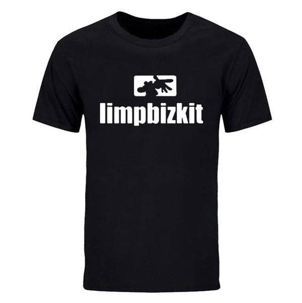 

men tshirt cotton oneck shortsleeve summer fashion limp bizkit rock band music printed casual t shirt tees diy0768d7131168, White;black