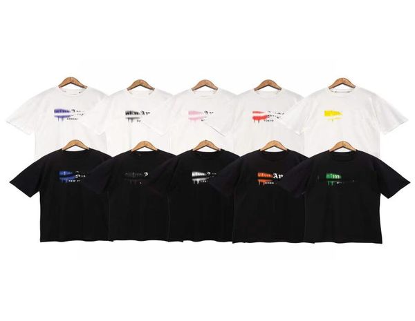 

designer of luxury t-shirt brand s angel t shirt pa clothing spray letter short sleeve spring summer tide men and women tee 20225181251, White;black