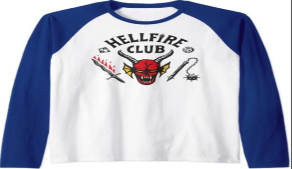 

2022new stranger things 4 long sleeve men039s tshirts ladies and men hellfire club funny clothes unisex1368598, White;black