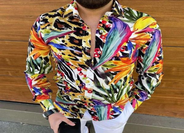 

men039s casual shirts fashion man baroque lapel buttondown shirt printed designer dress fancy banquet club style3851570, White;black