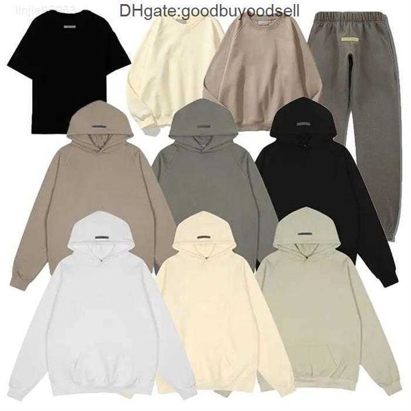 

2023 ess hoodie designer mens women hoody winter warm hoodies fashion streetwear pullover sweatshirts loose hooded jumper clothing 5ub1, Black