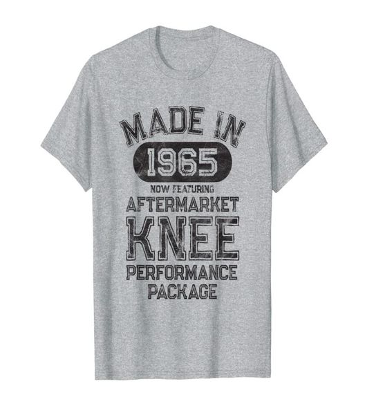 

knee replacement get well gift made in 1965 tshirt012341522471, White;black