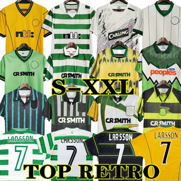 

larsson celtices retro 01 02 soccer jerseys home 95 96 97 98 99 football shirts sutton nakamura keane black sutton 05 06 07 08 89 91 92 84 8, Black;yellow