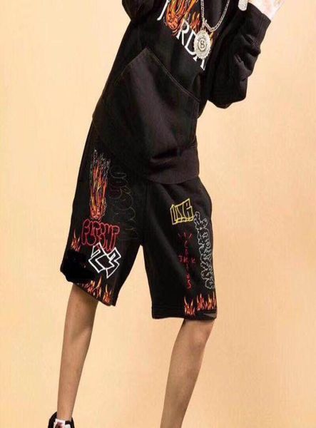 

designer astroworld tour graffiti cactus shorts men women embroidery shorts breechcloth7623398, White;black