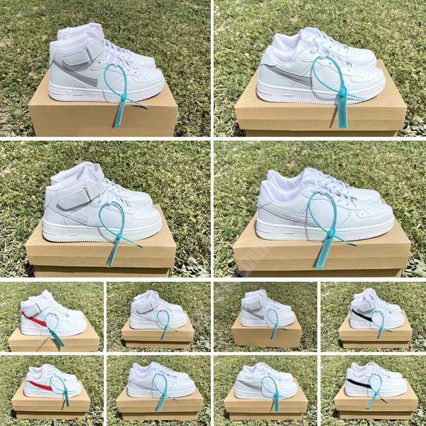 

running shoes casual trainers shoe classic forces white black skateboards skate outdoor mens low one 1 knit euro irs high women