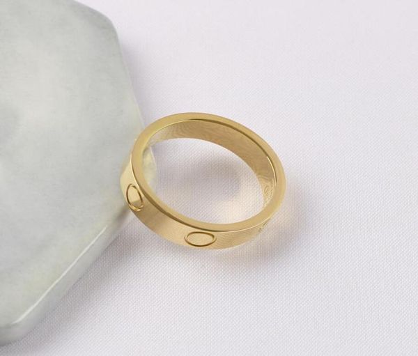 

love screw ring mens rings classic luxury designer jewelry women titanium steel alloy goldplated gold silver rose never fade not 2818159