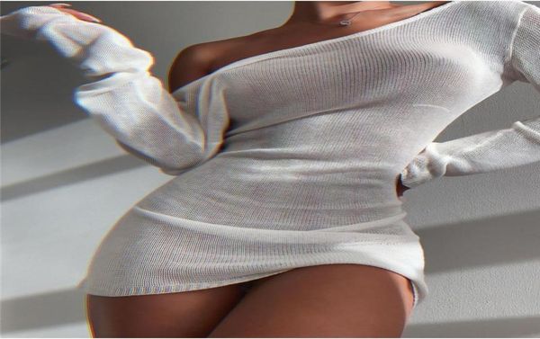 

thin knitted beach shelter full backless white mini dress stunner transparent bikini concealer bathing women039s swimwear8527352, White;black