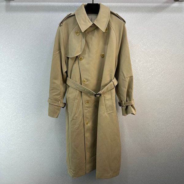 

european fashion brand leisure style trench coat, Tan;black